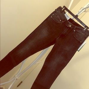 Gray Distressed Skinny Jeans